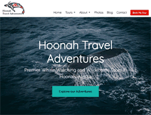 Tablet Screenshot of hoonahtraveladventures.com